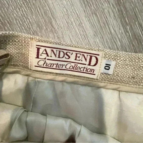 VINTAGE Land’s End Tweed Skirt, Fully Lined, Below Knee Length - Picture 3 of 5